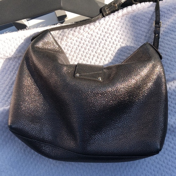 JIMMY CHOO RACHEL GLITTERING LEATHER SHOULDER BAG - Picture 4 of 16